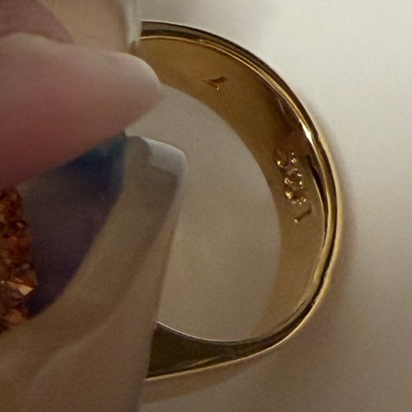 LELE Sadoughi colorful crystal flower Ring size 7 - Picture 6 of 7